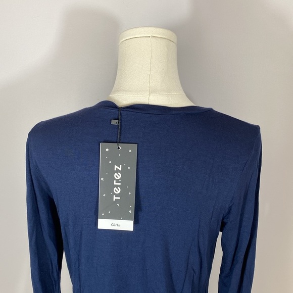 🌸Terez Girls Navy Long Sleeve Top size XL - Picture 6 of 10